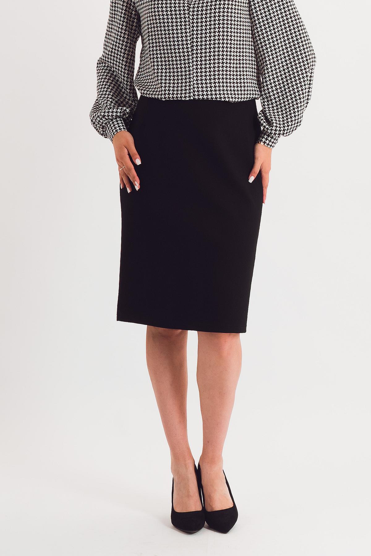 Юбка-карандаш светло-зелёная из искусственной замши Braslava(фото3)