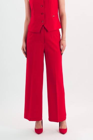 Брюки классические красного цвета Braslava(фото2)