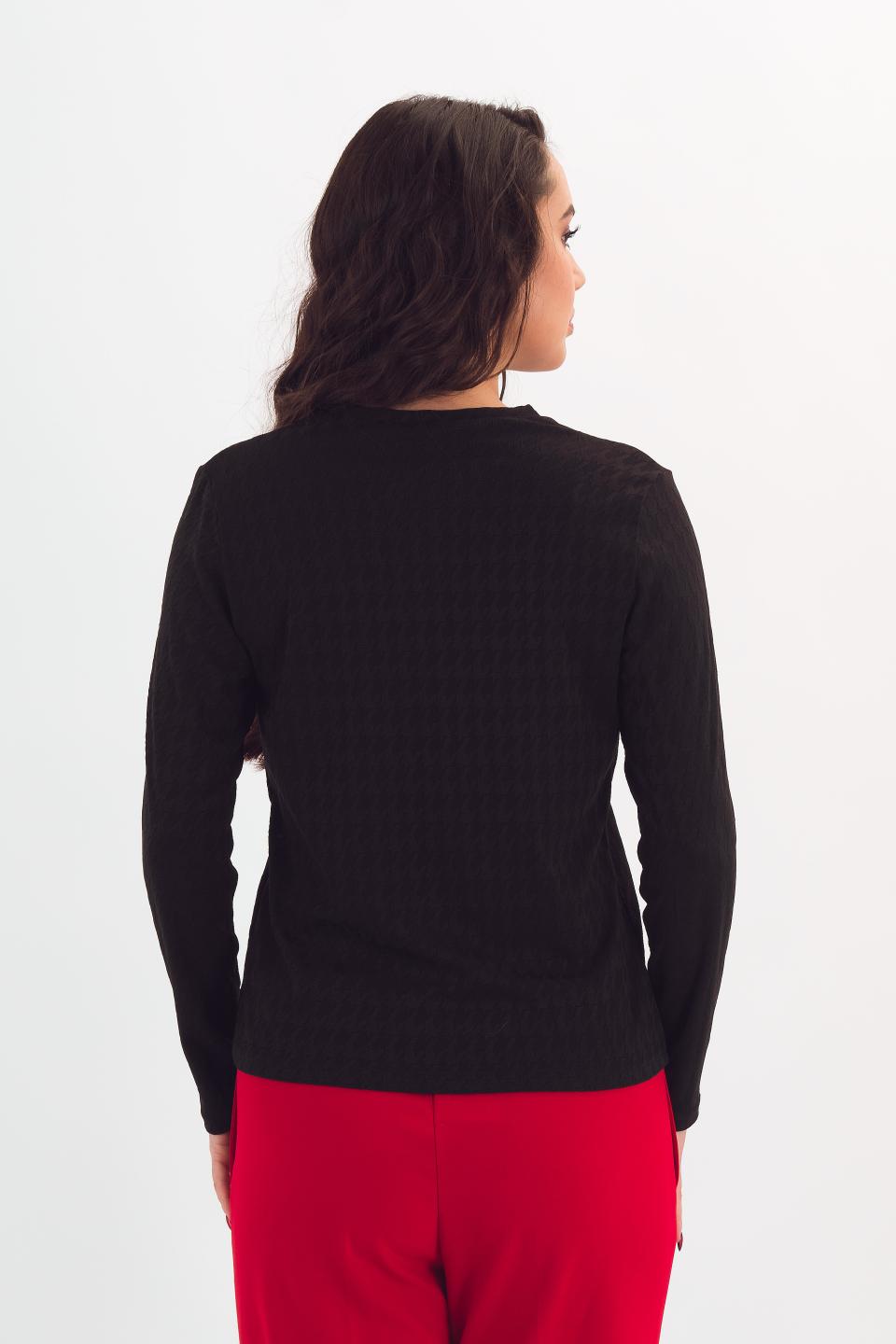 Лонгслив трикотажный чёрного цвета Braslava(фото5)