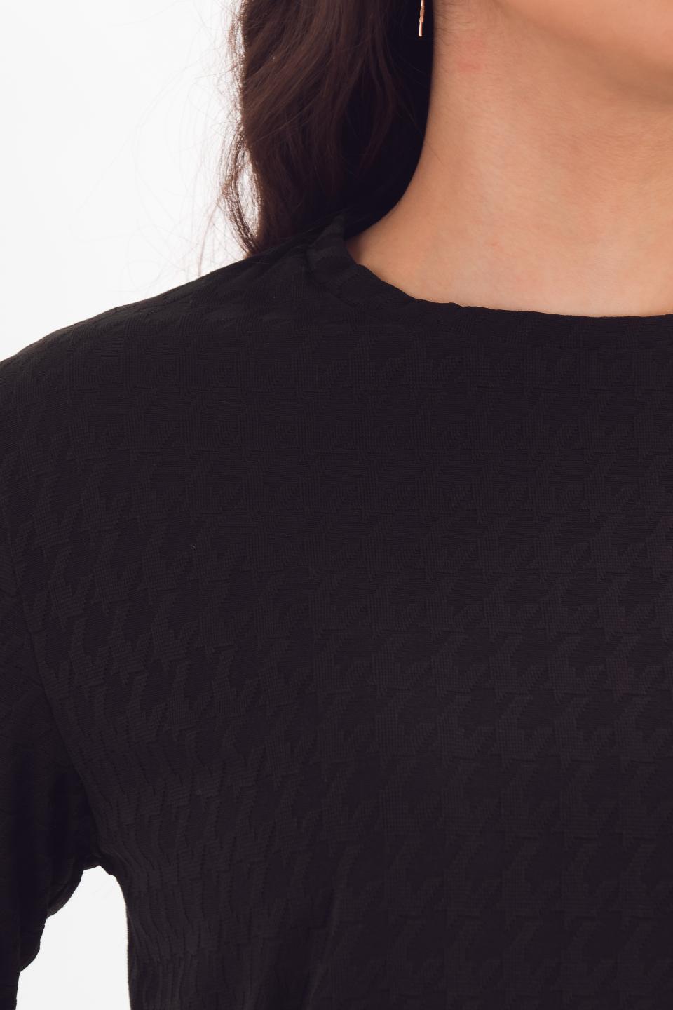 Лонгслив трикотажный чёрного цвета Braslava(фото3)