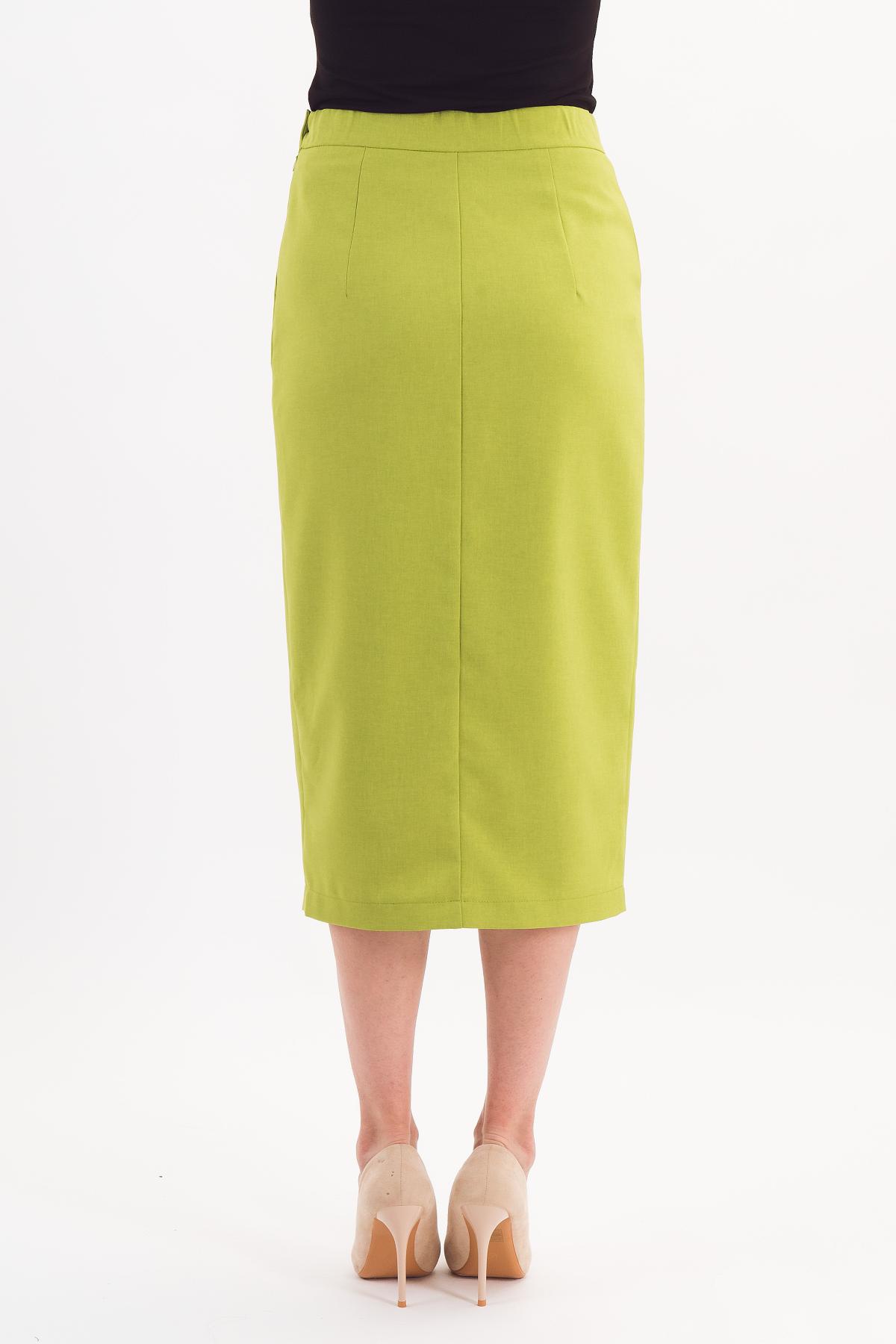 Юбка удлинённая светло-зелёного цвета Braslava(фото5)