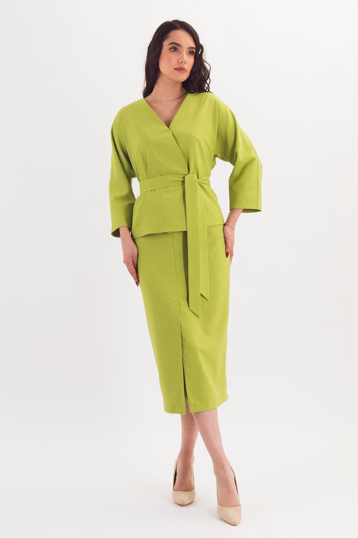 Жакет укороченный светло-зелёный Braslava(фото2)