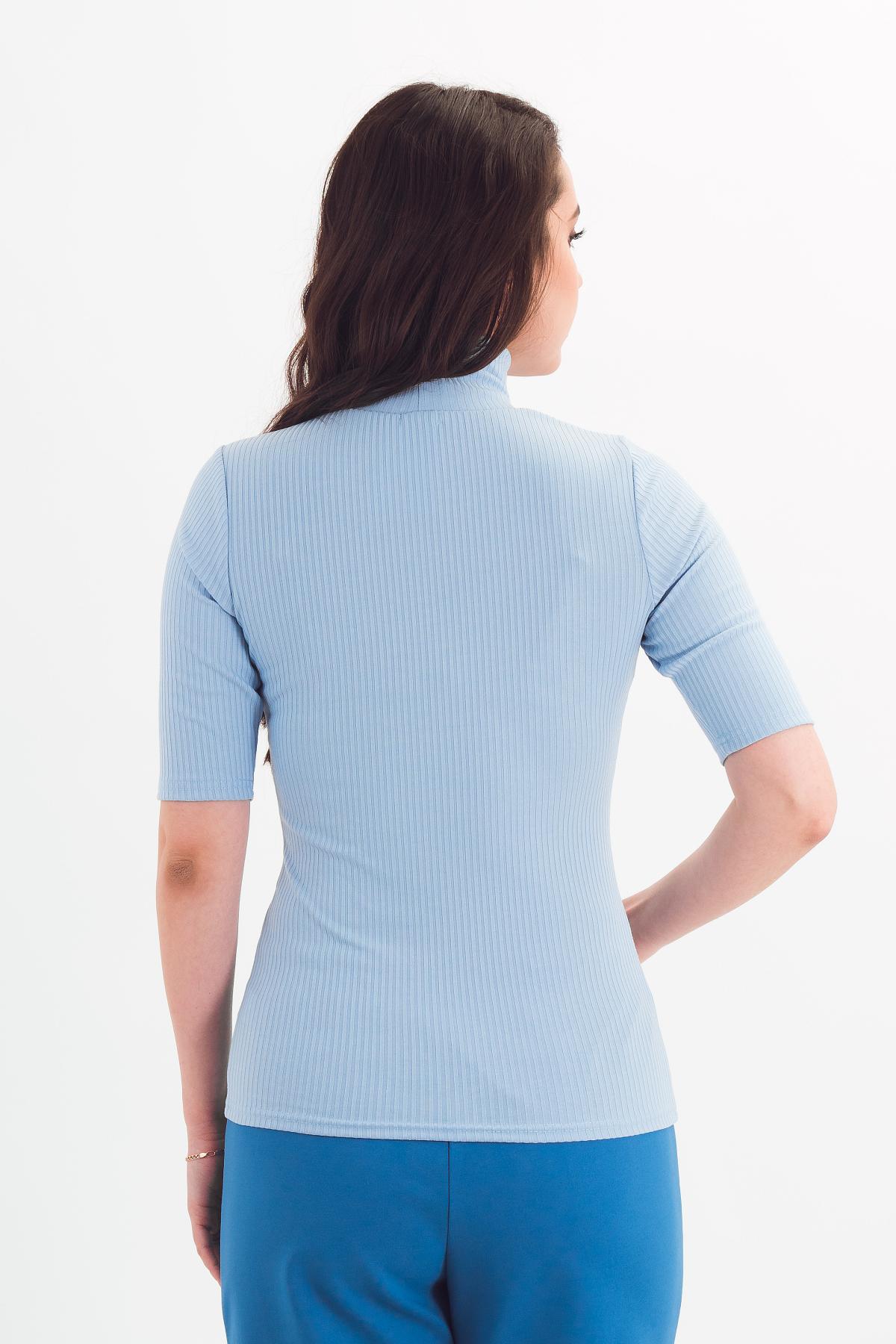 Водолазка трикотажная голубого цвета Braslava(фото5)