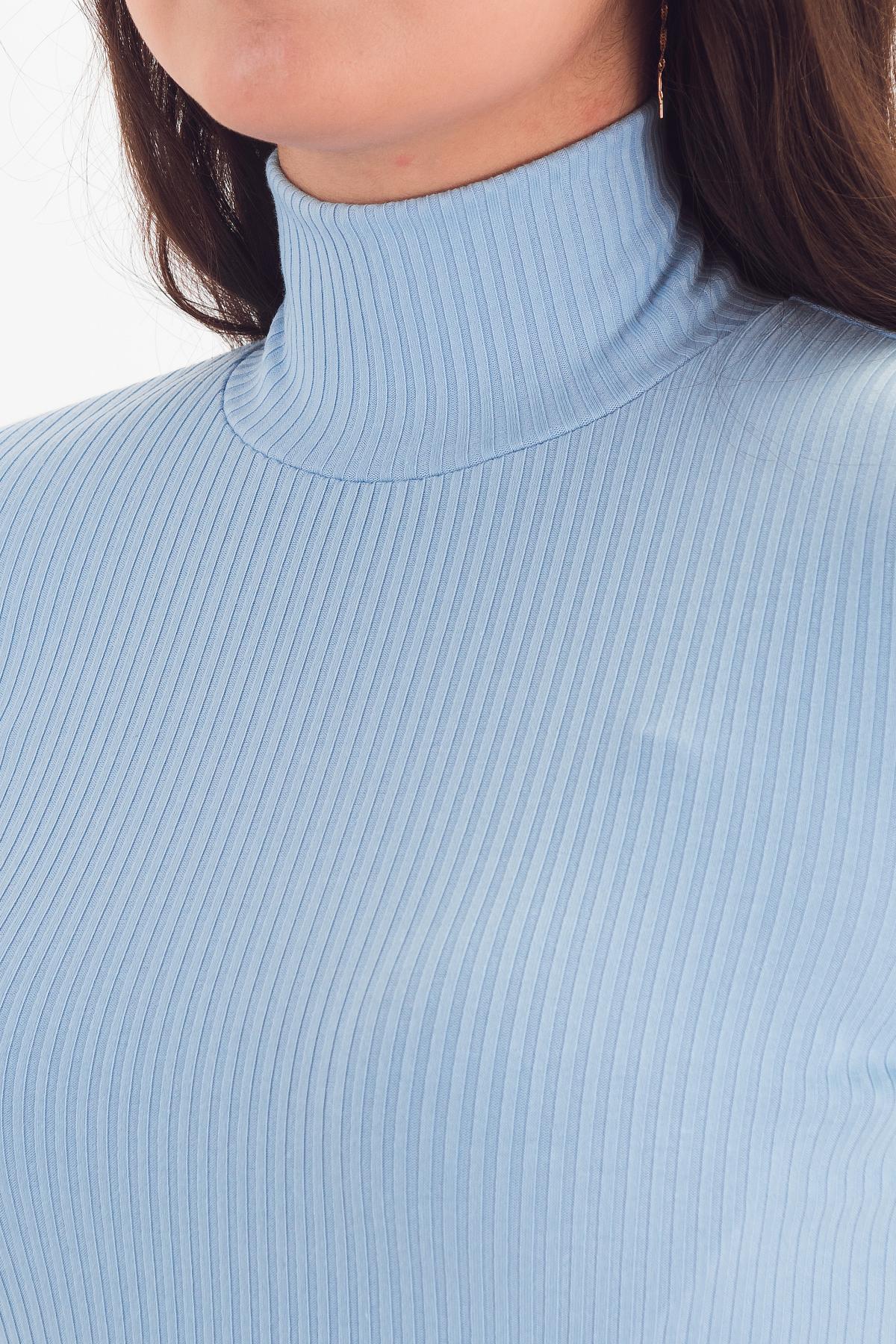 Водолазка трикотажная голубого цвета Braslava(фото4)