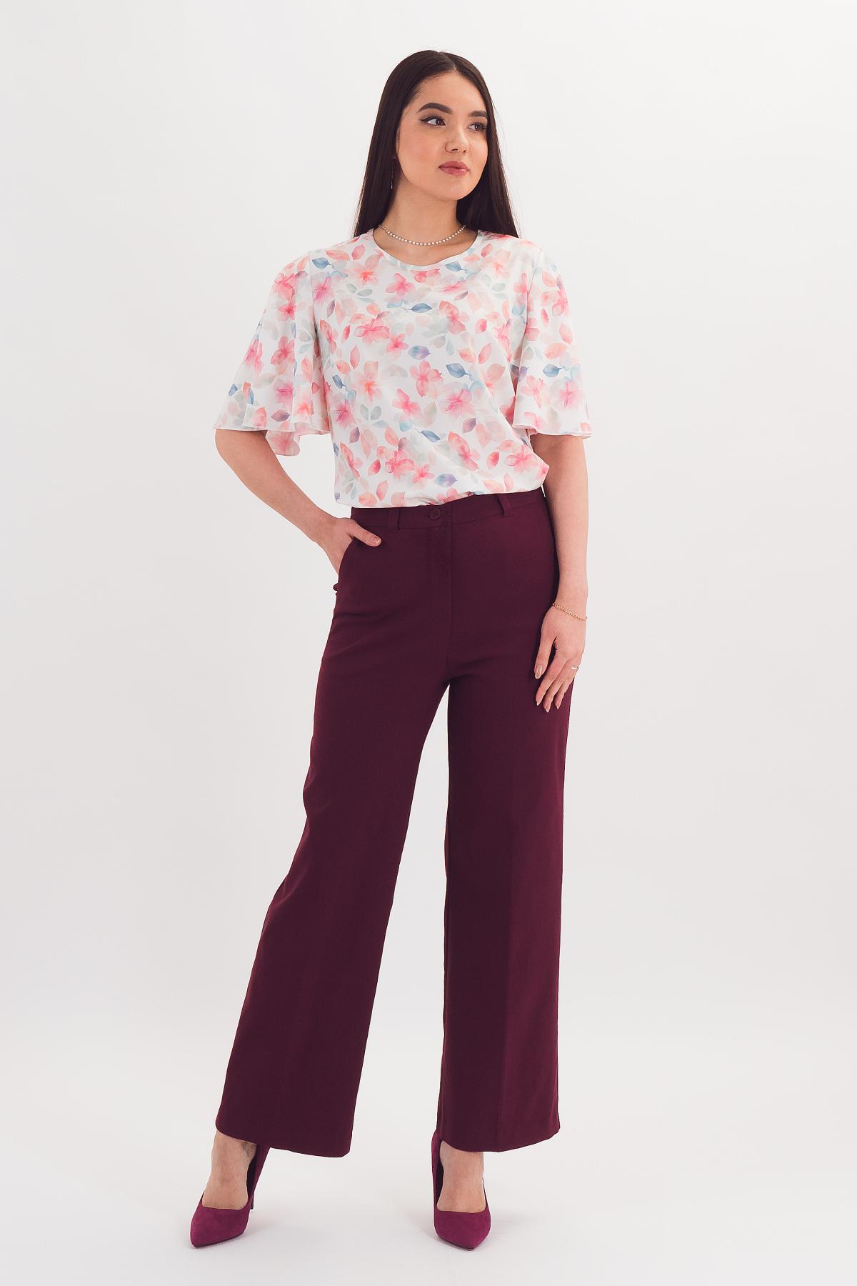 Блузка с игривым рукавом-крылышком Braslava(фото2)