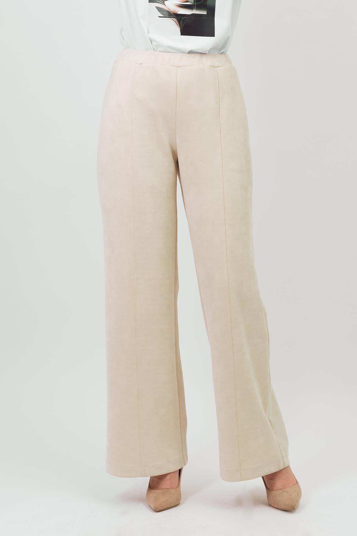 Брюки-палаццо молочного цвета Braslava(фото2)