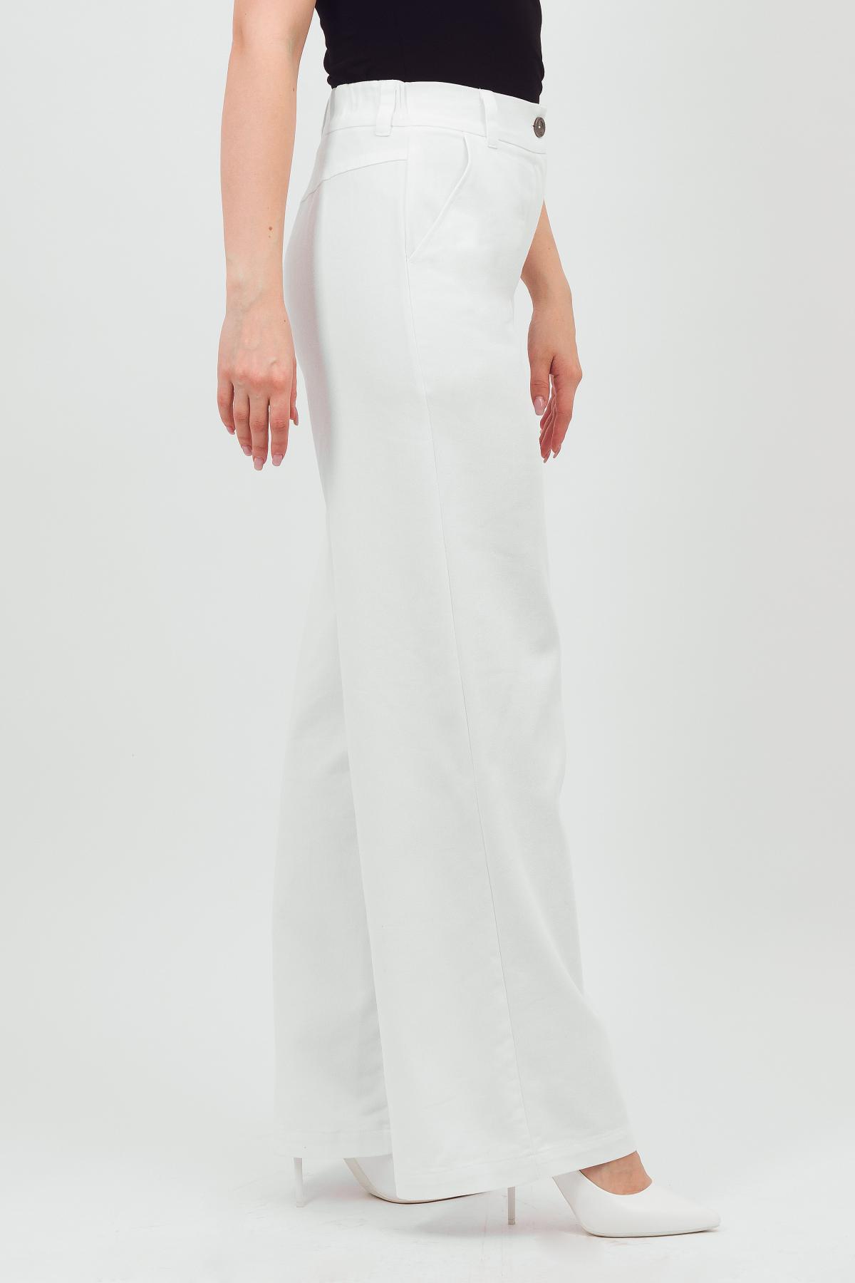 Брюки прямые белые Braslava(фото4)