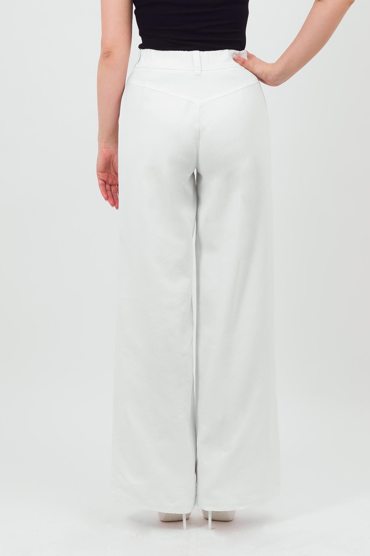 Брюки прямые белые Braslava(фото5)