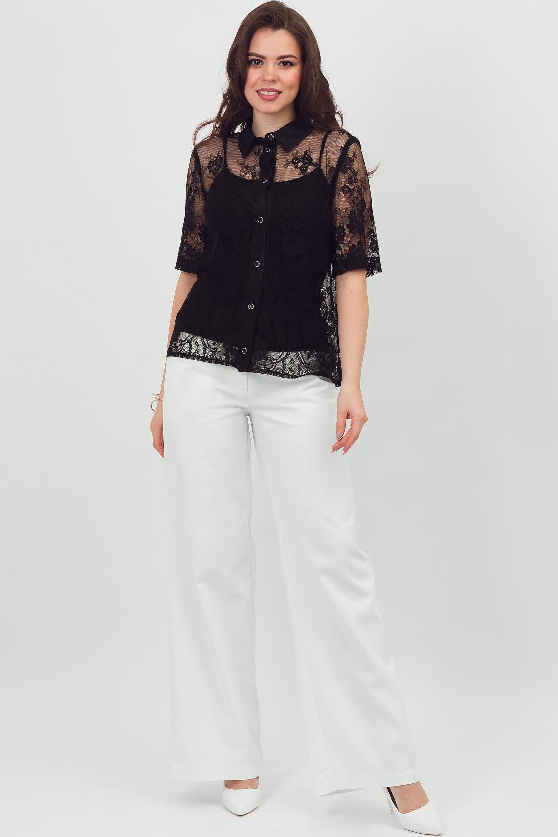 Брюки прямые белые Braslava