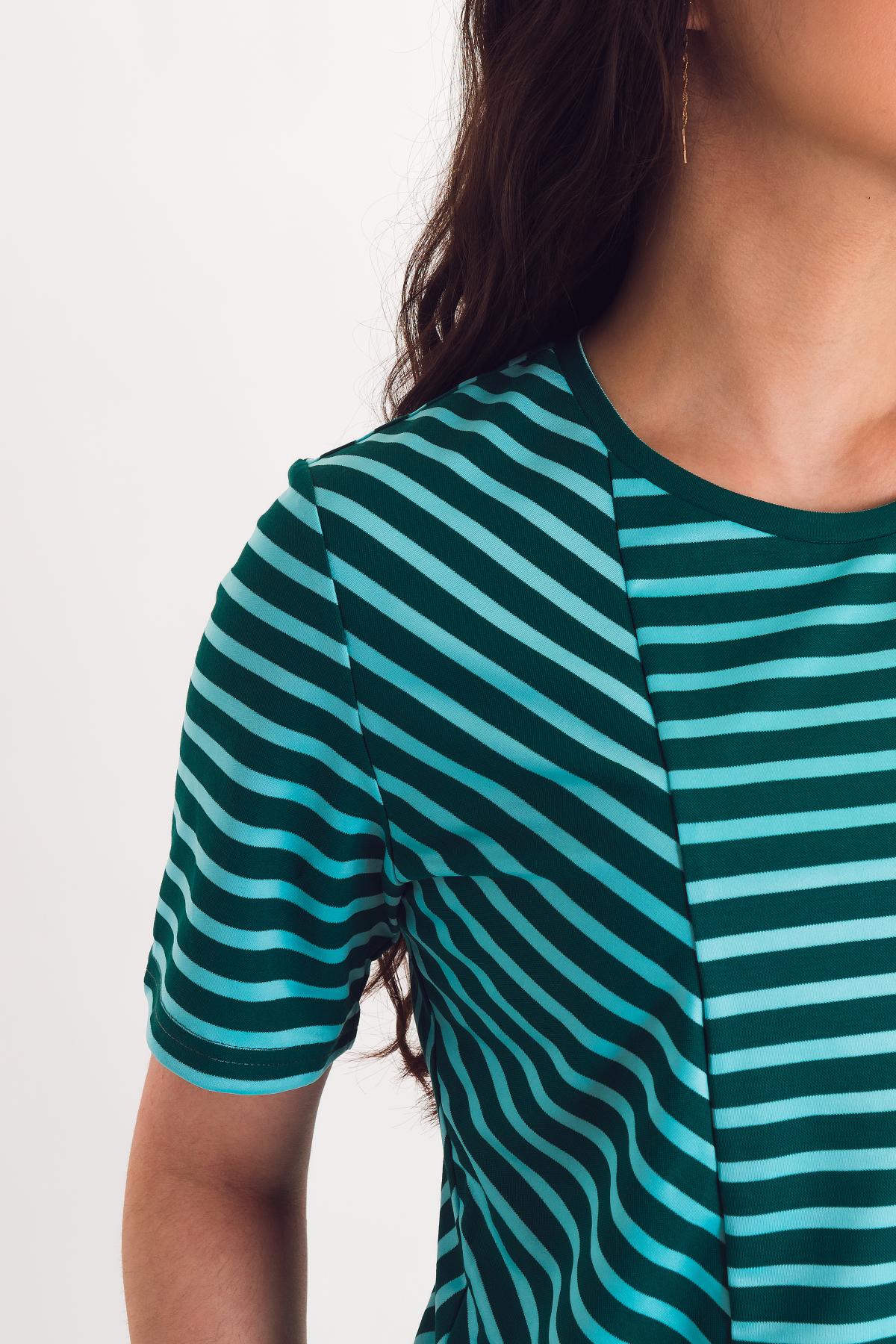 Футболка трикотажная в полоску Braslava(фото4)