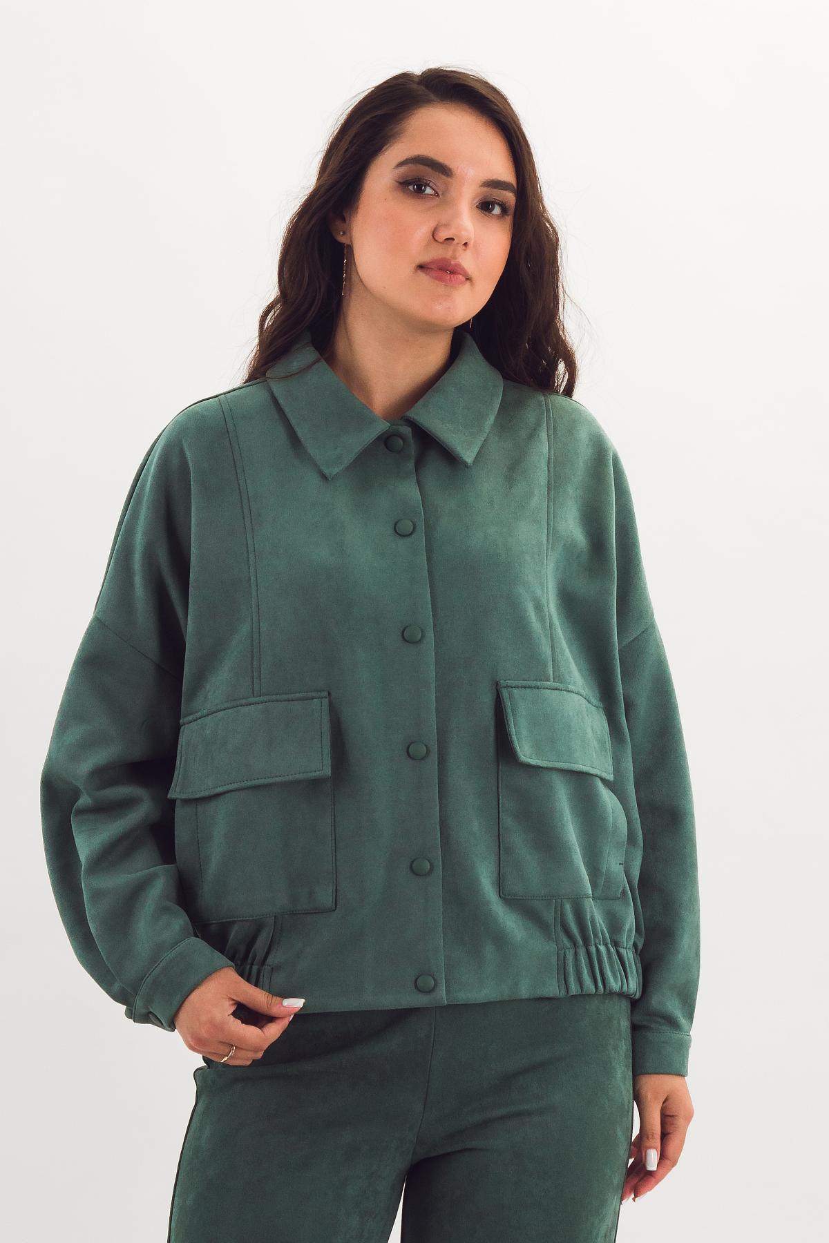 Жакет укороченный светло-зелёный Braslava(фото3)