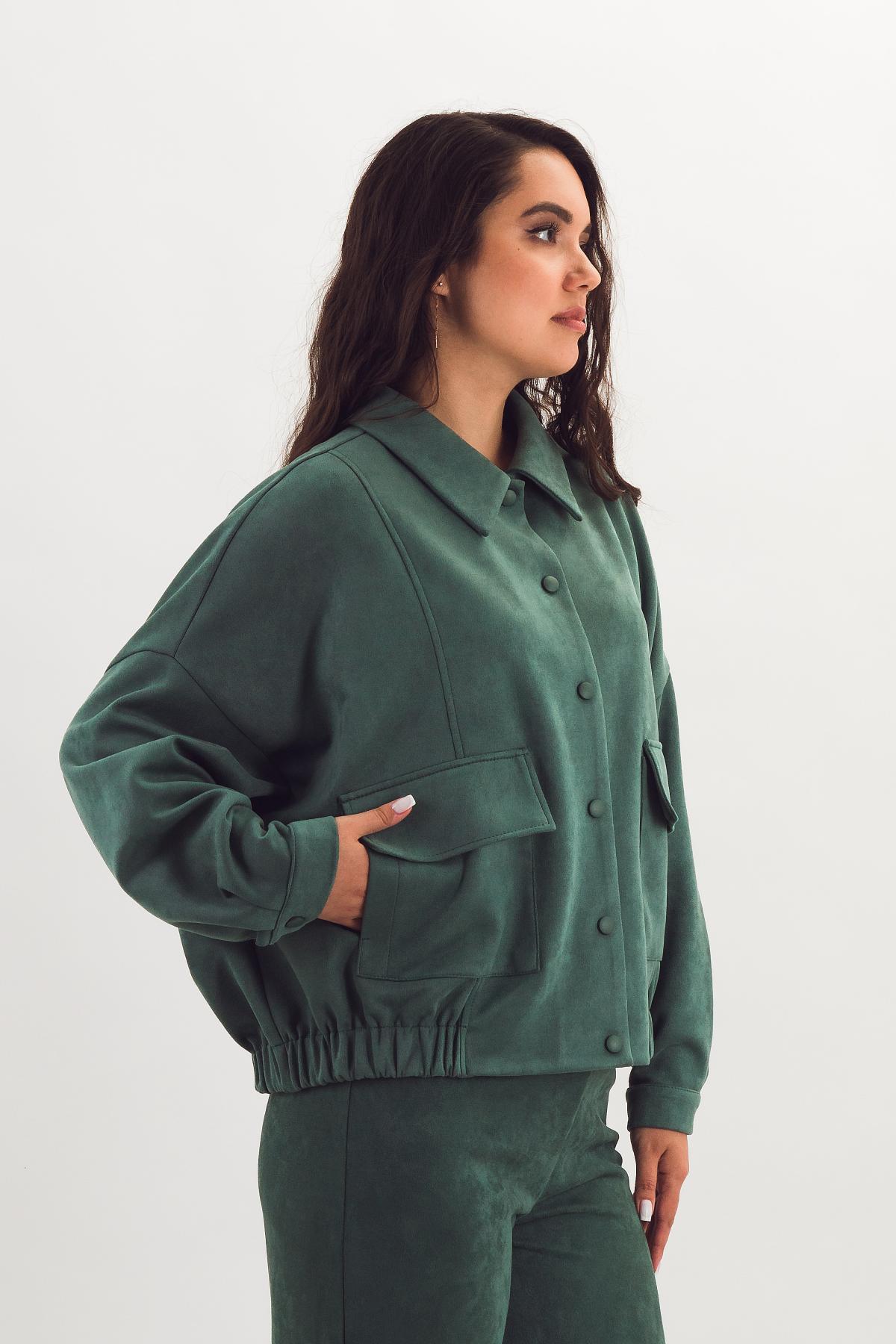 Жакет укороченный светло-зелёный Braslava(фото5)