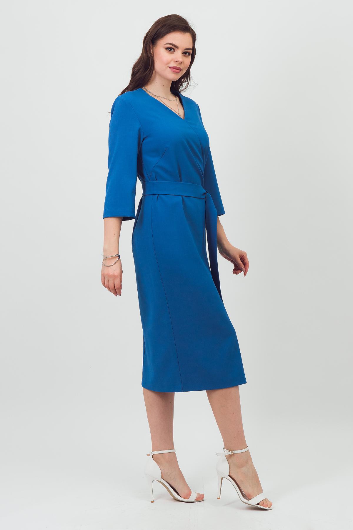 Платье синее с поясом Braslava(фото2)