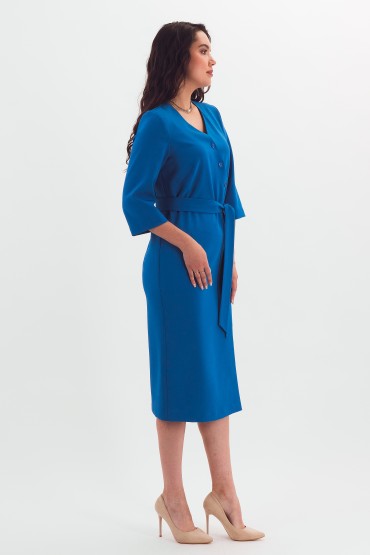 Платье синее с поясом Braslava(фото2)