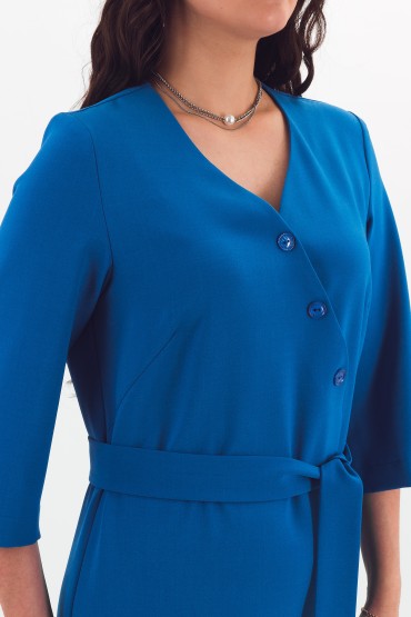 Платье синее с поясом Braslava(фото3)