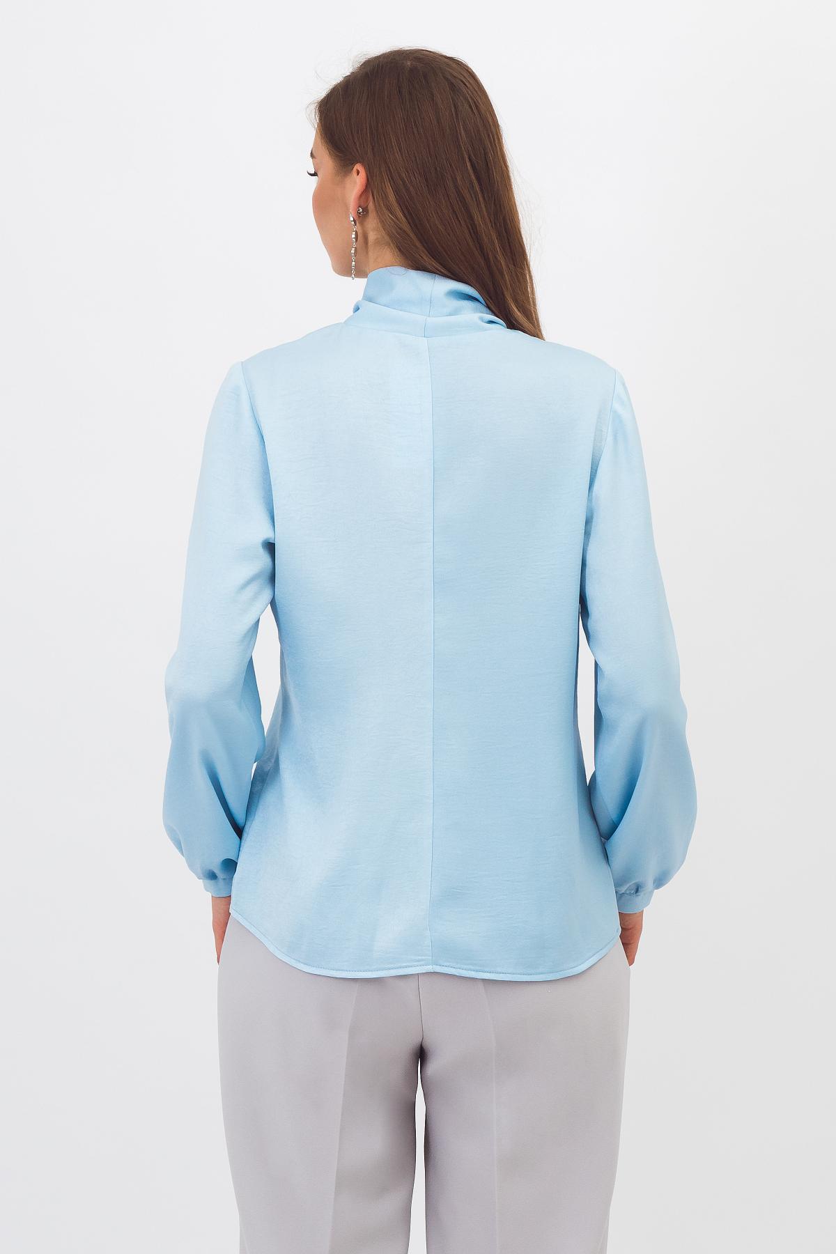 Блузка голубая с бантом Braslava(фото5)