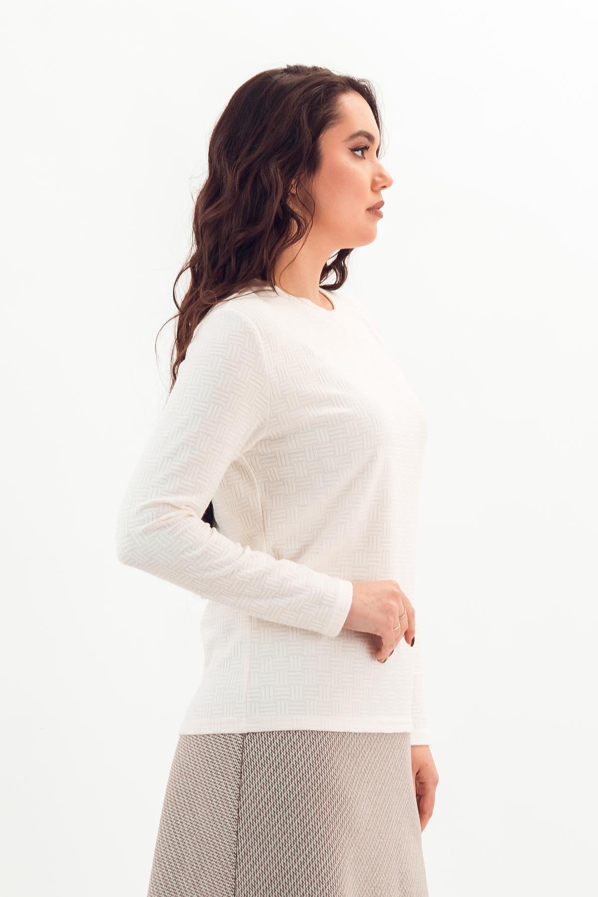 Лонгслив трикотажный белого цвета Braslava(фото3)