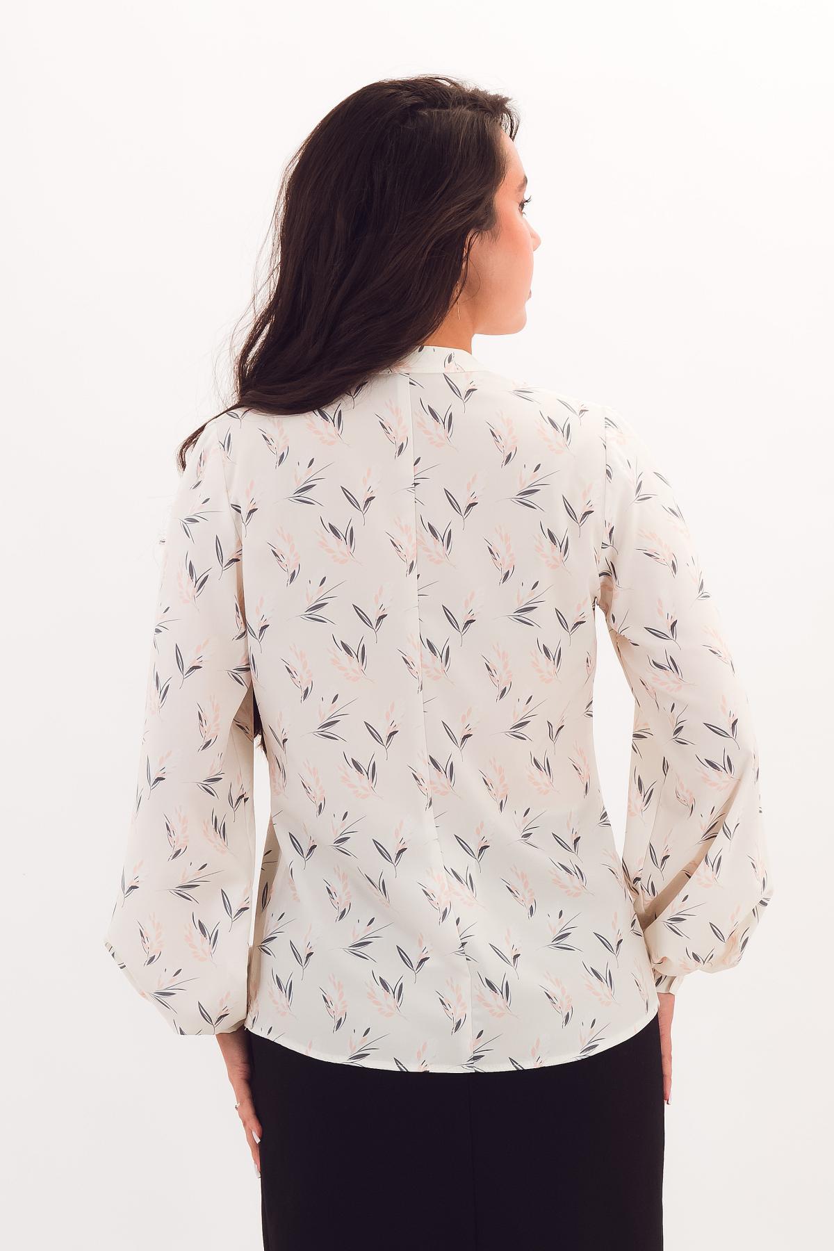 Блузка молочного цвета с длинными рукавами Braslava(фото5)
