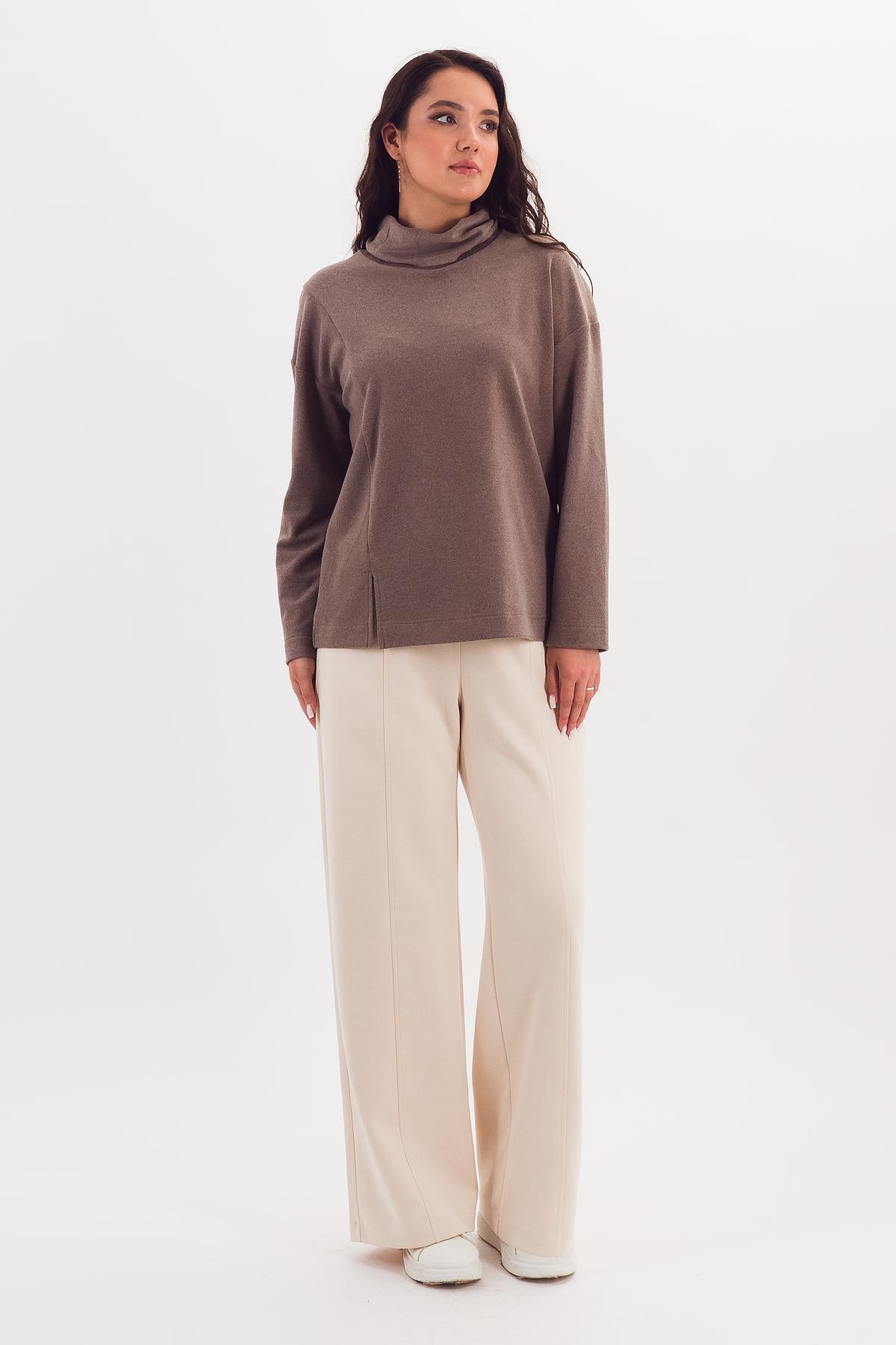 Джемпер светло-коричневый трикотажный Braslava(фото2)