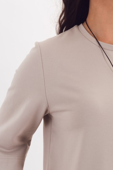 Платье трикотажное светло-бежевое Braslava(фото2)