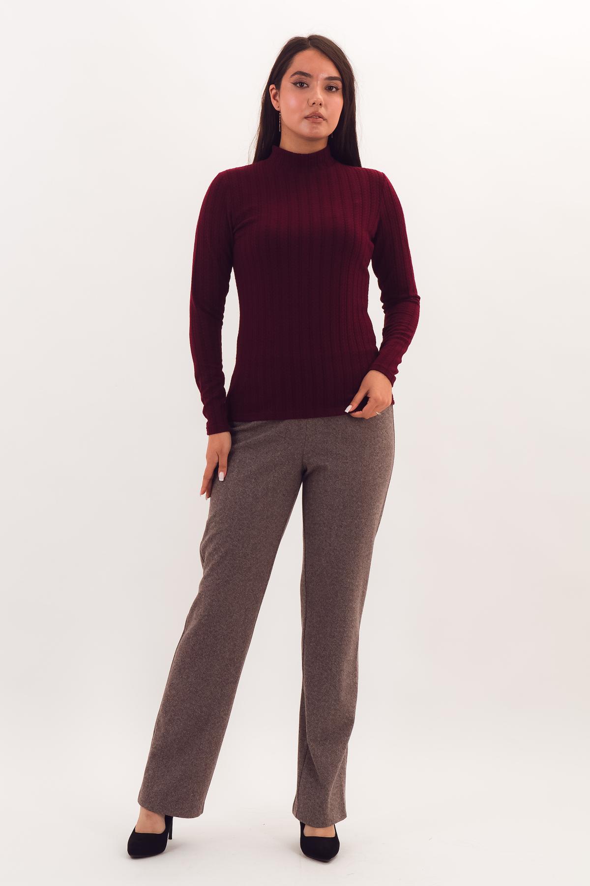 Водолазка бордовая трикотажная вязаная Braslava(фото2)