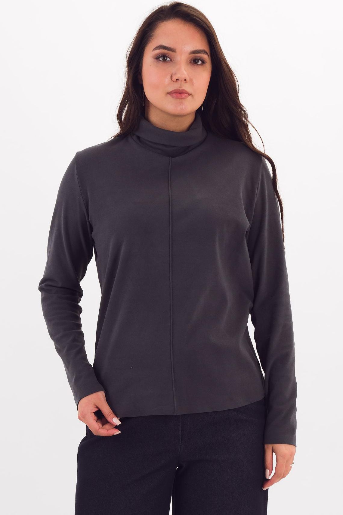 Водолазка тёмно-серая трикотажная Braslava