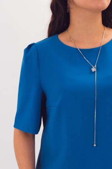 Платье короткое синего цвета Braslava(фото2)