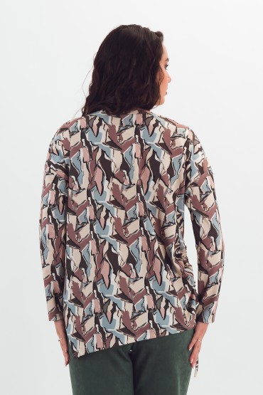 Туника трикотажная с принтом Braslava(фото6)