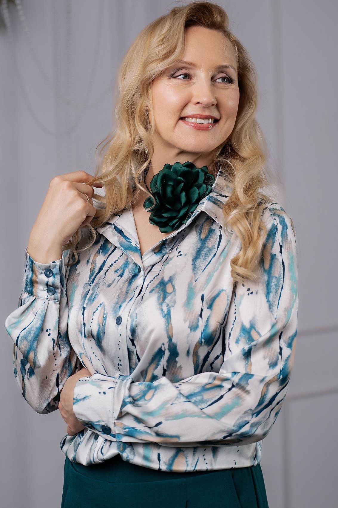 Рубашка женская с принтом Braslava