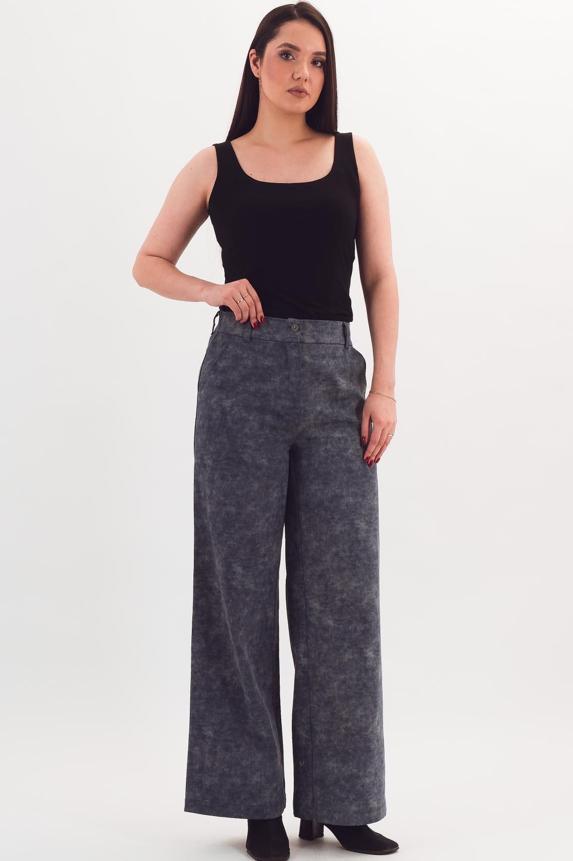 Брюки прямые синие Braslava