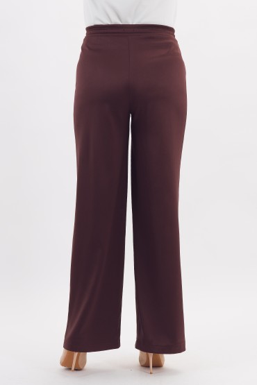 Брюки-палаццо коричневого цвета Braslava(фото6)