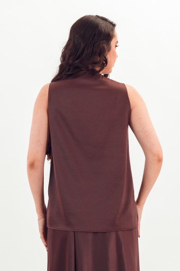 Майка коричневая с блеском Braslava(фото6)