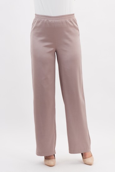 Брюки-палаццо светло-серого цвета Braslava(фото4)