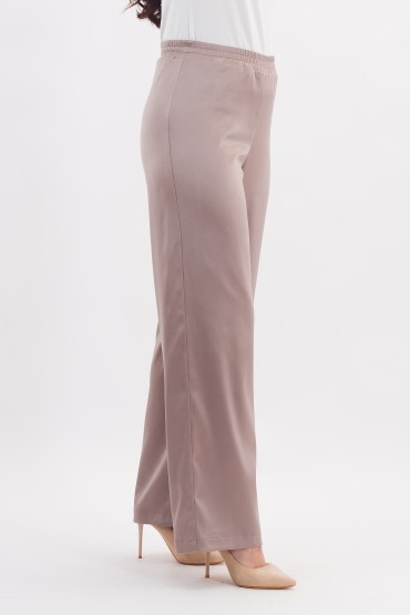 Брюки-палаццо светло-серого цвета Braslava(фото6)