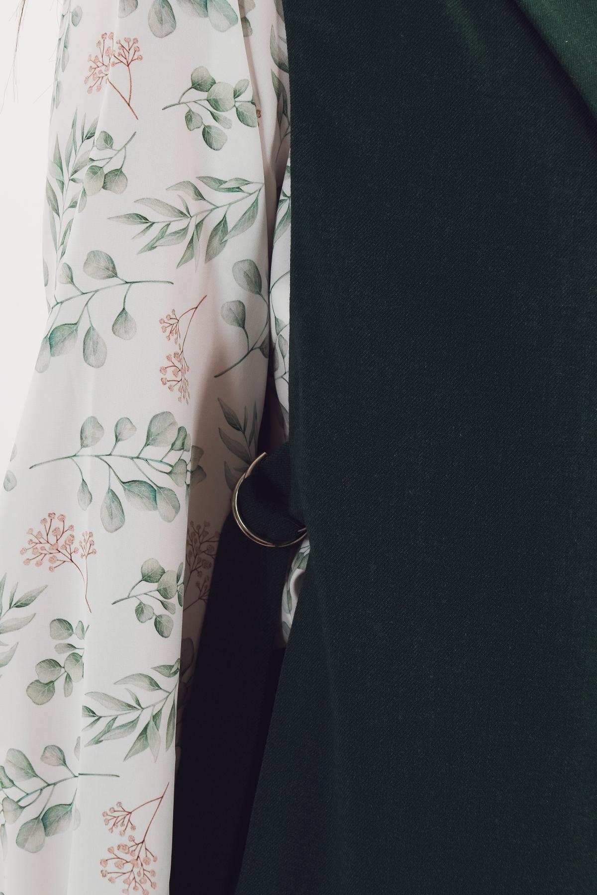 Жилет тёмно-зелёный в полоску Braslava(фото5)