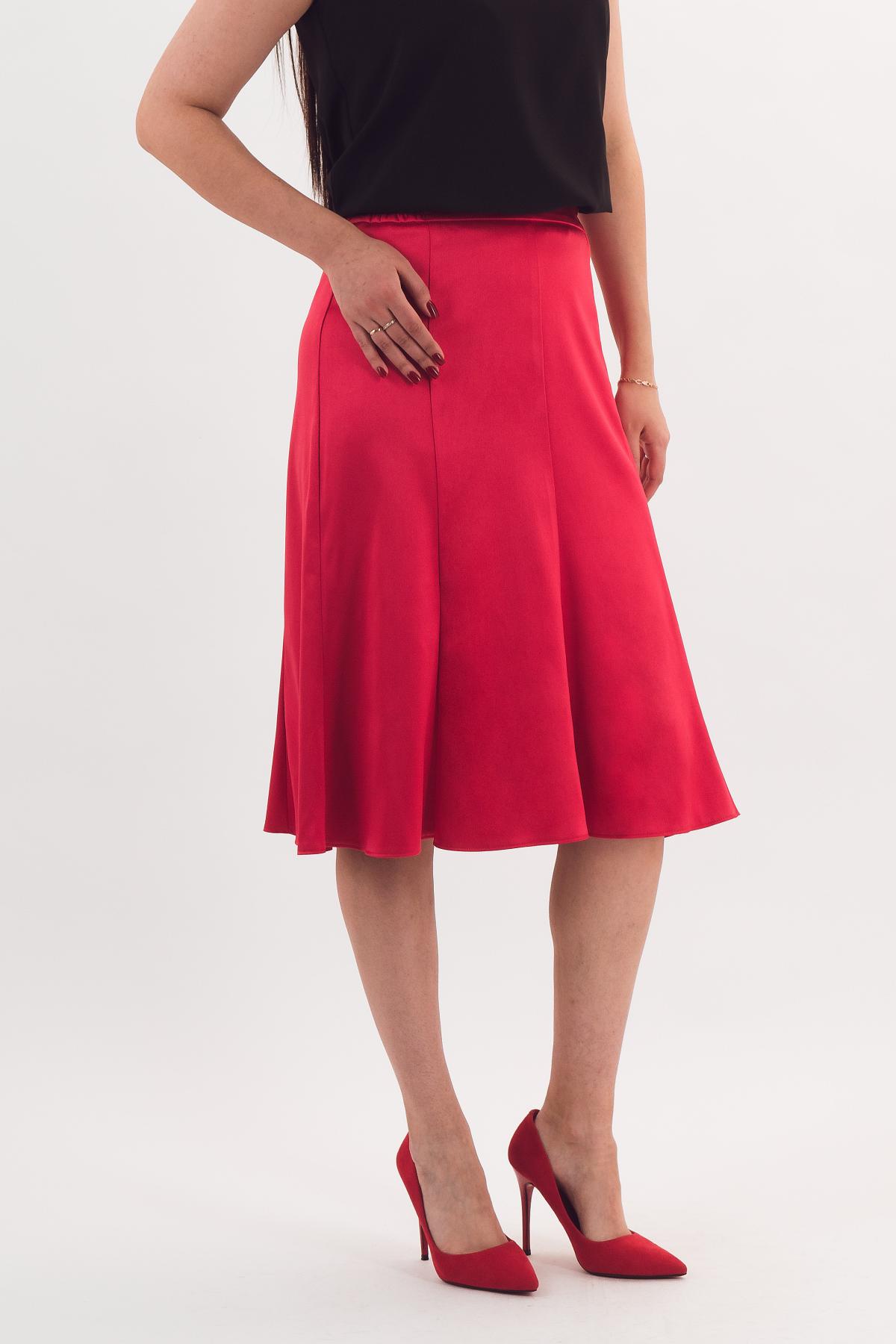 Юбка-годе красного цвета Braslava(фото3)