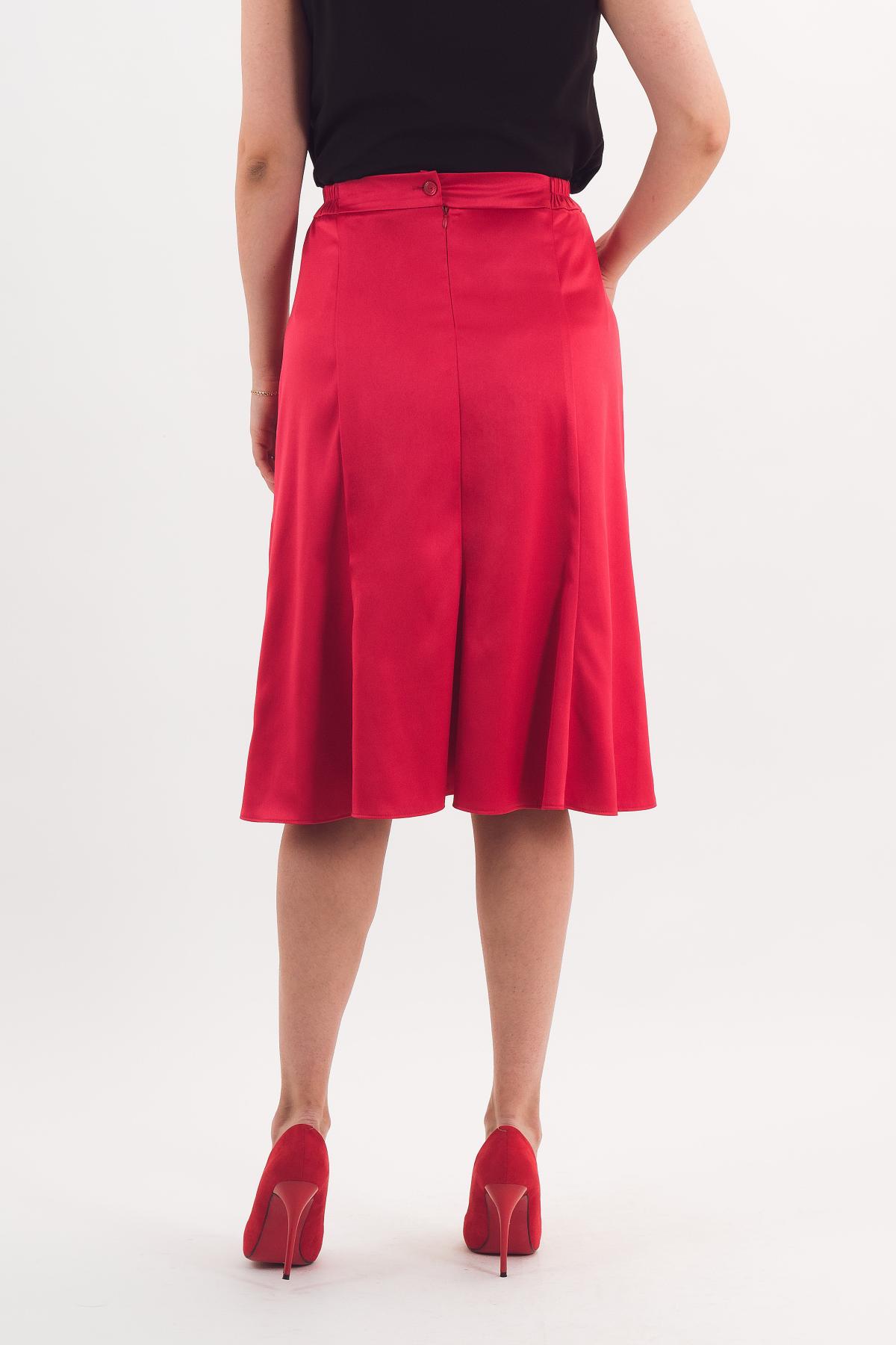Юбка-годе красного цвета Braslava(фото4)
