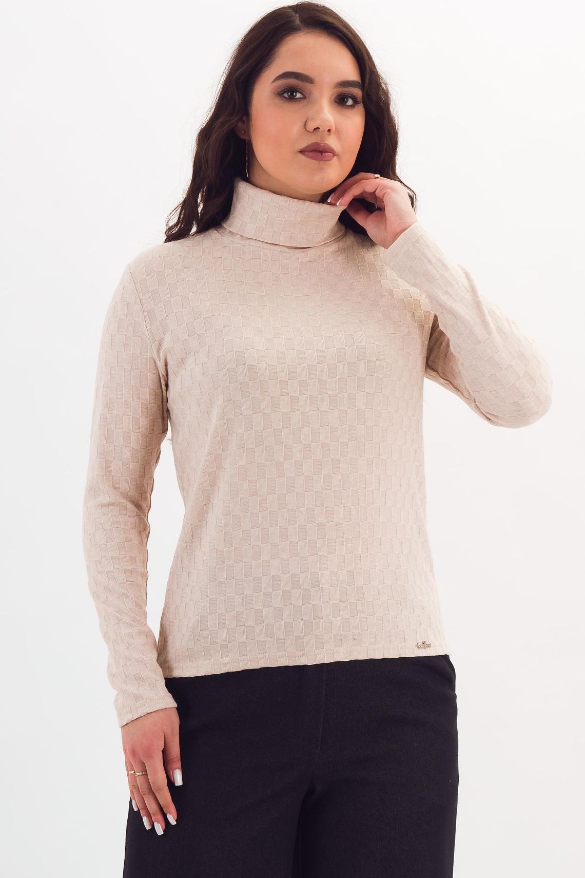 Водолазка трикотажная светло-бежевого цвета Braslava