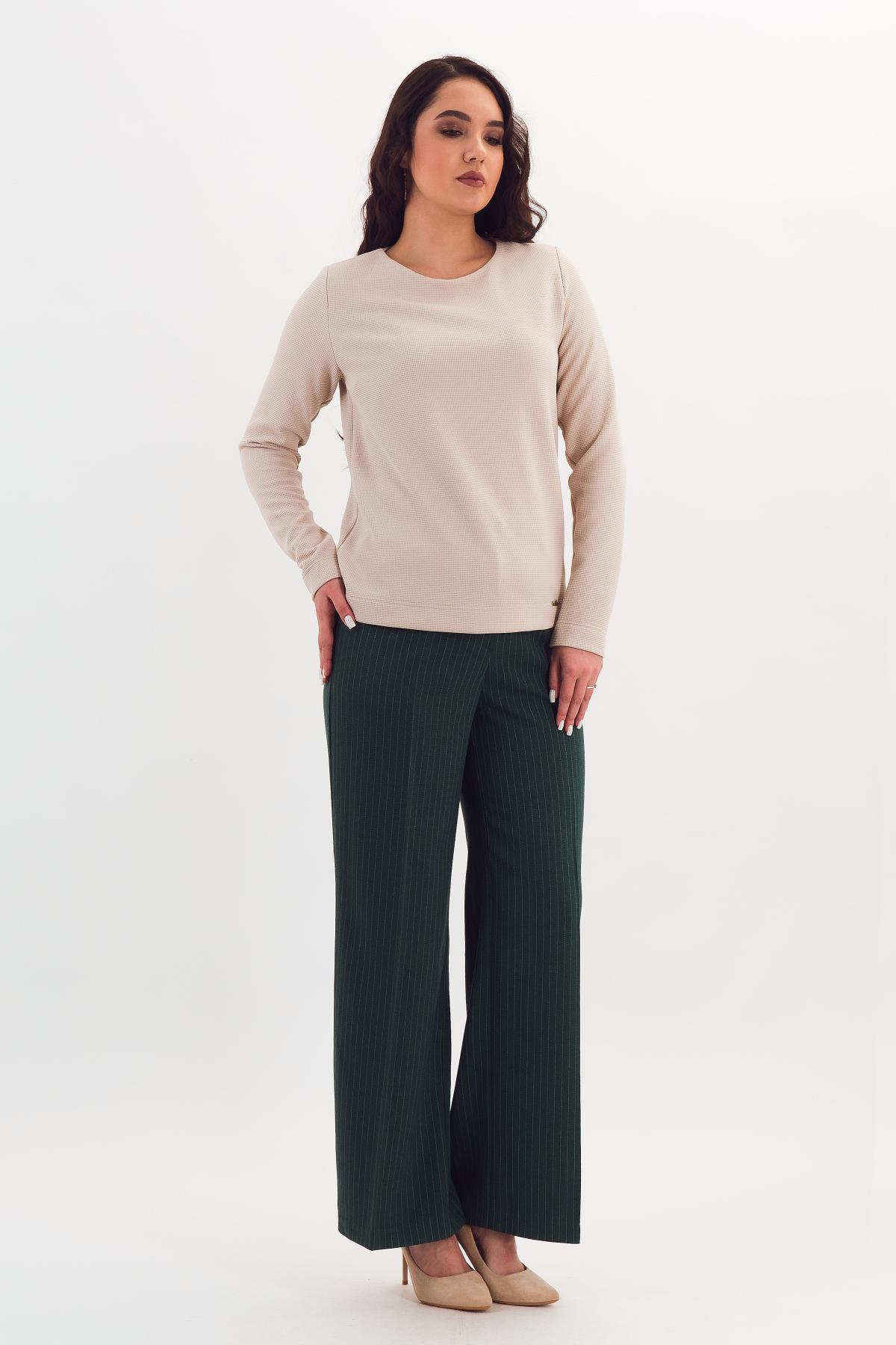 Джемпер светло-бежевый из трикотажа Braslava(фото2)