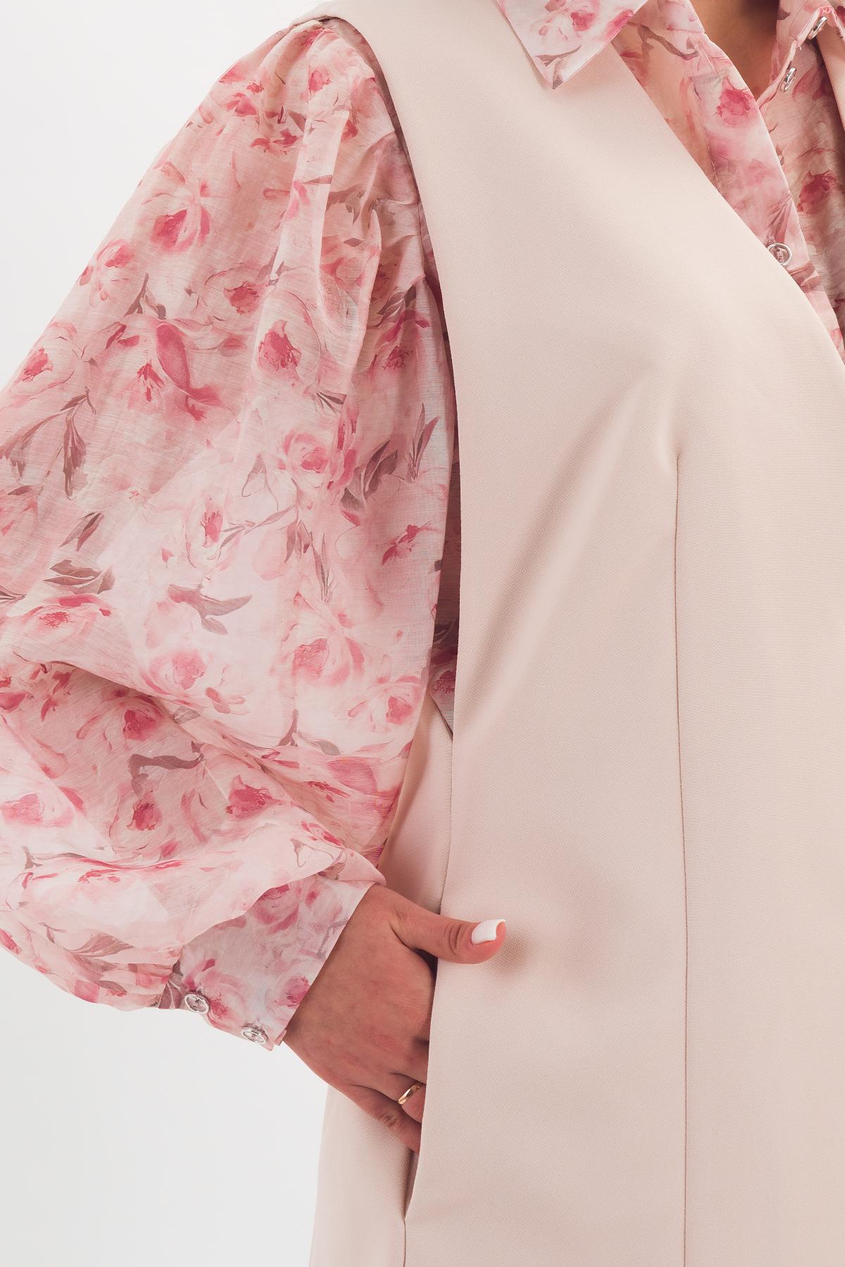 Жилет классический светло-бежевый Braslava(фото4)