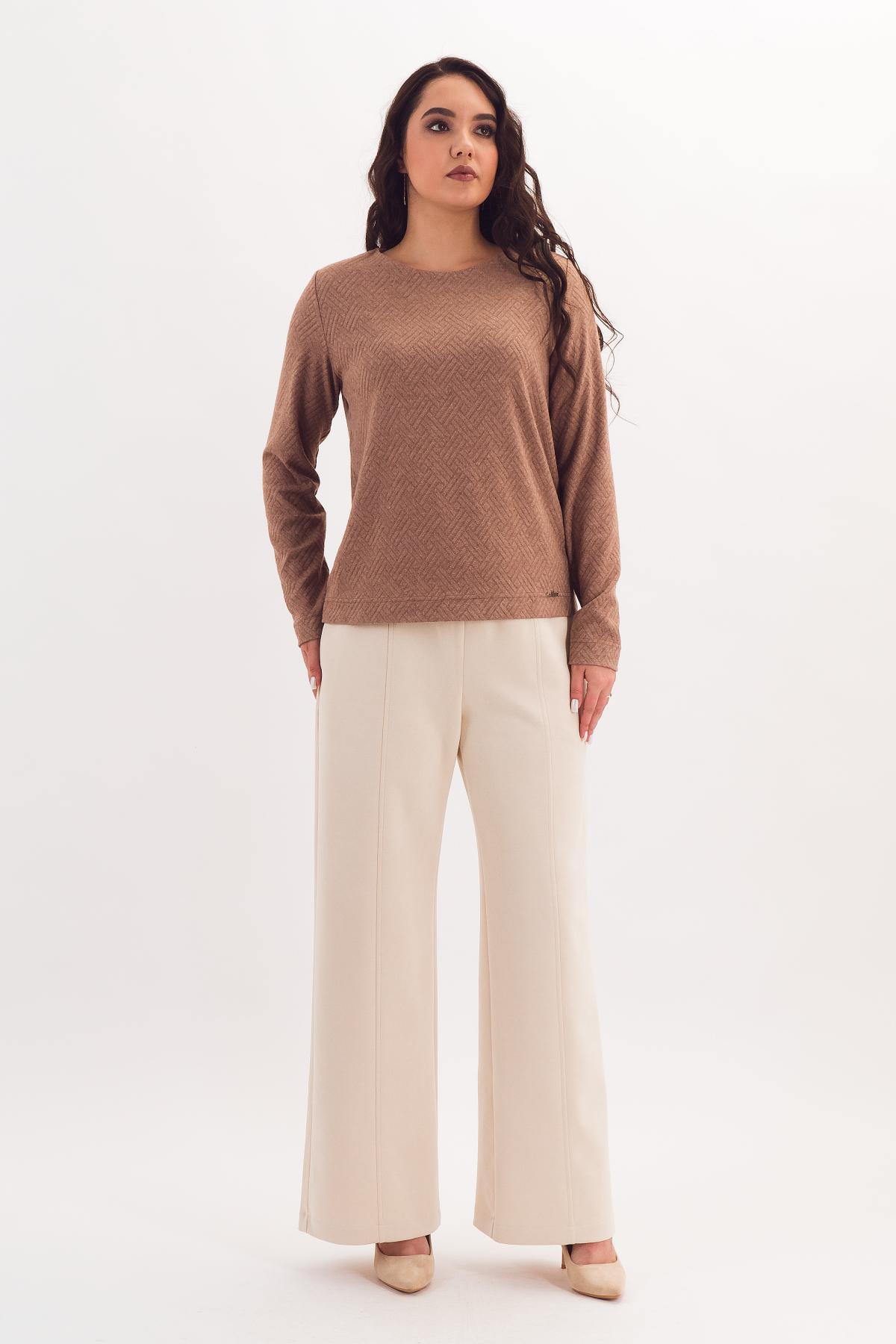 Джемпер из трикотажа в цвете капучино Braslava(фото2)