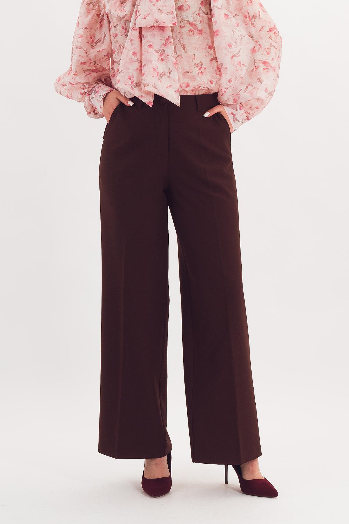Брюки классические коричневого цвета Braslava(фото3)
