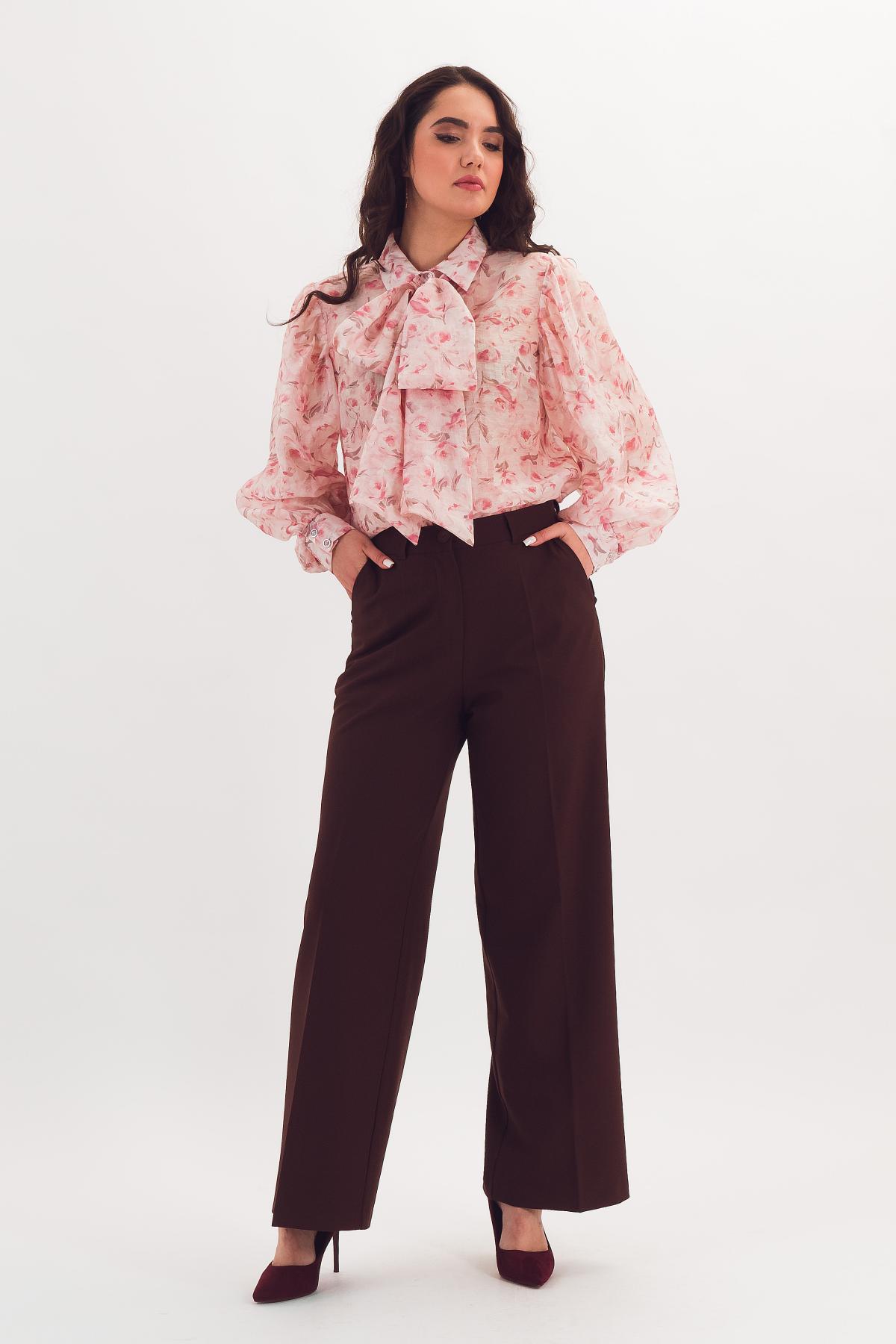 Блузка розовая со съёмным бантом Braslava(фото2)