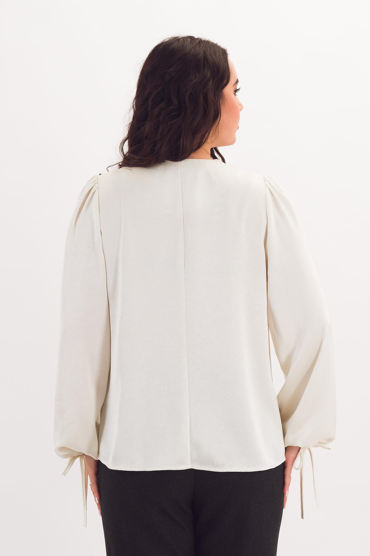 Блузка атласная с длинными рукавами Braslava(фото7)