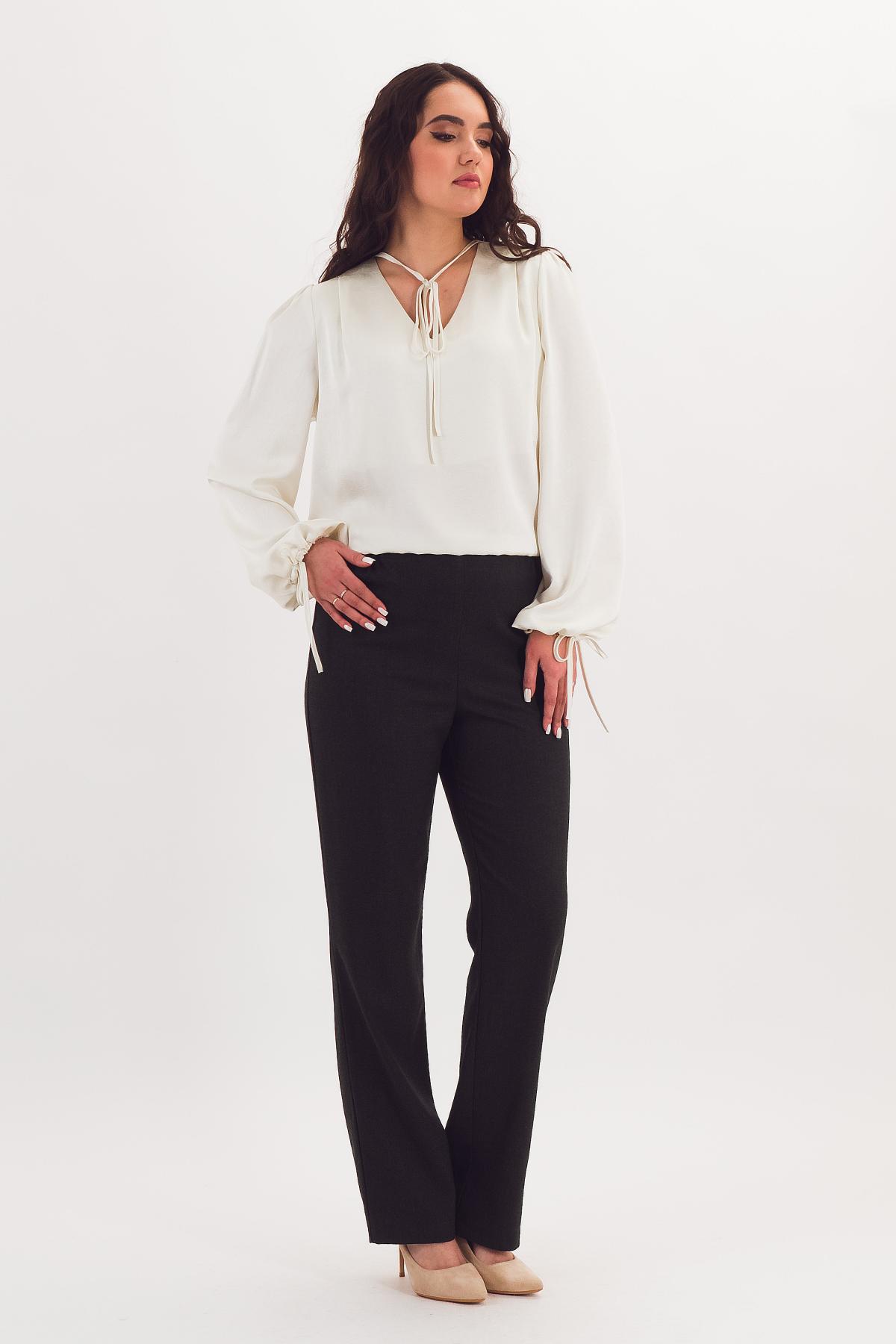 Блузка атласная с длинными рукавами Braslava(фото2)