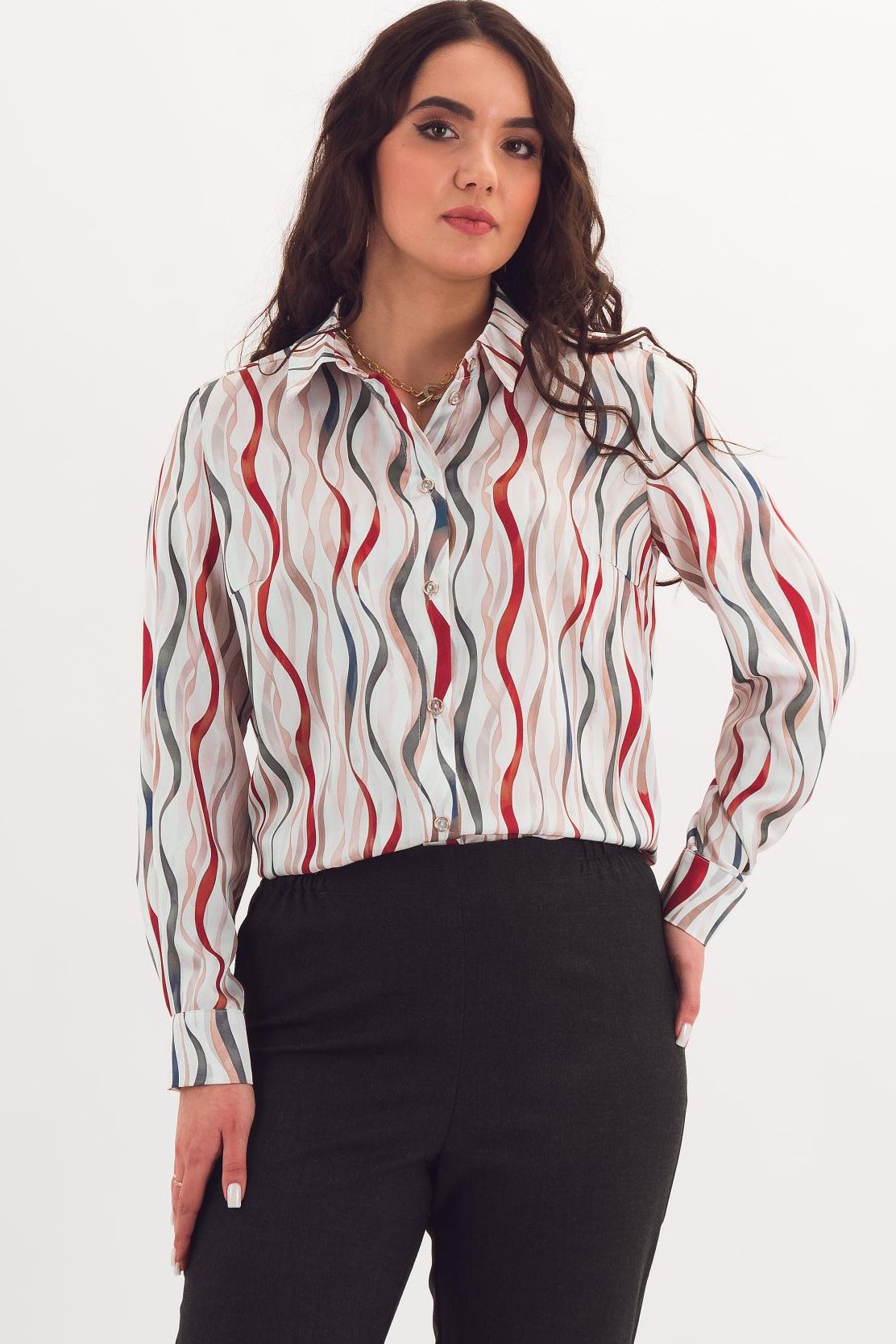 Рубашка женская с принтом Braslava