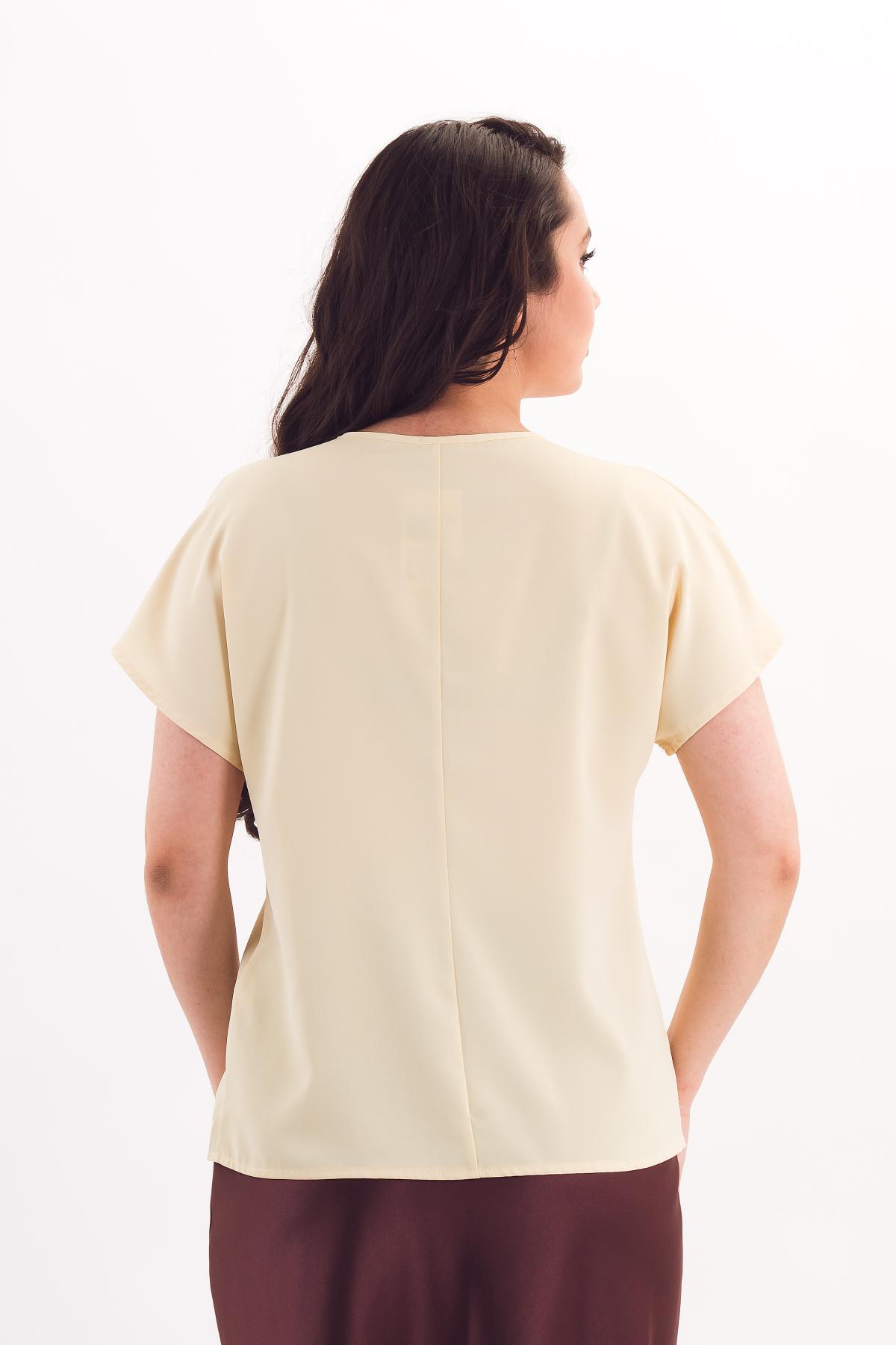 Блузка жёлтого цвета с коротким рукавом Braslava(фото6)