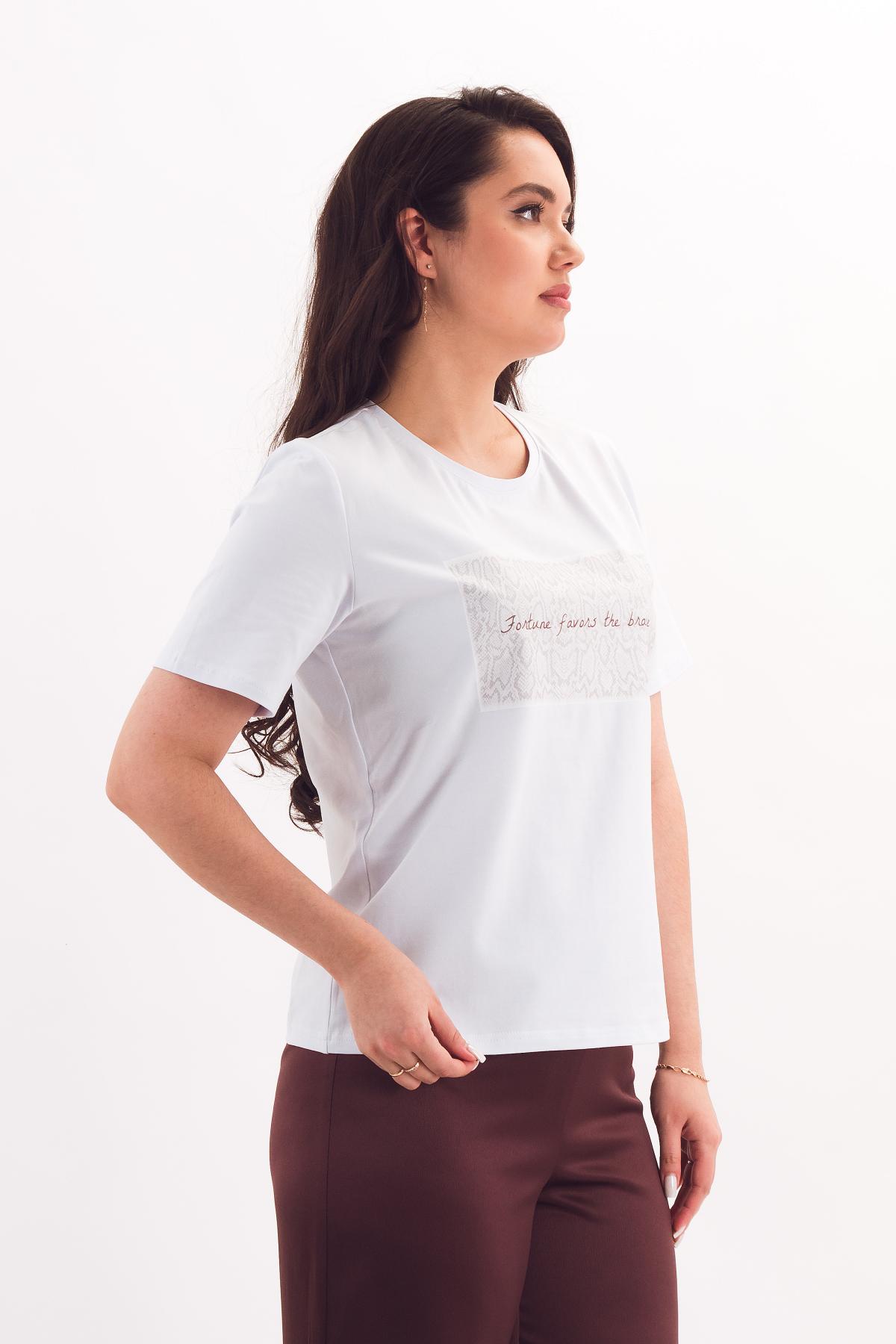 Футболка трикотажная белая Braslava(фото4)