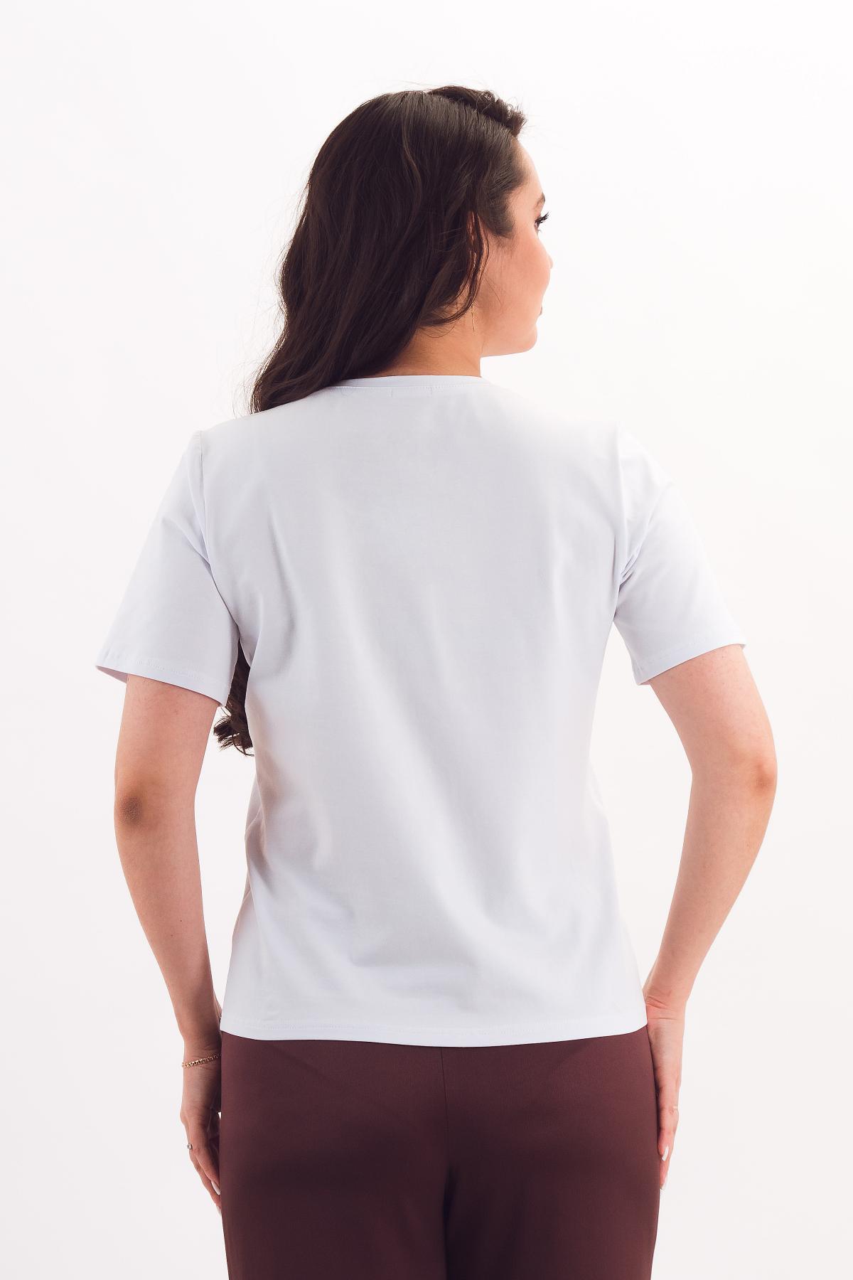 Футболка трикотажная белая Braslava(фото5)