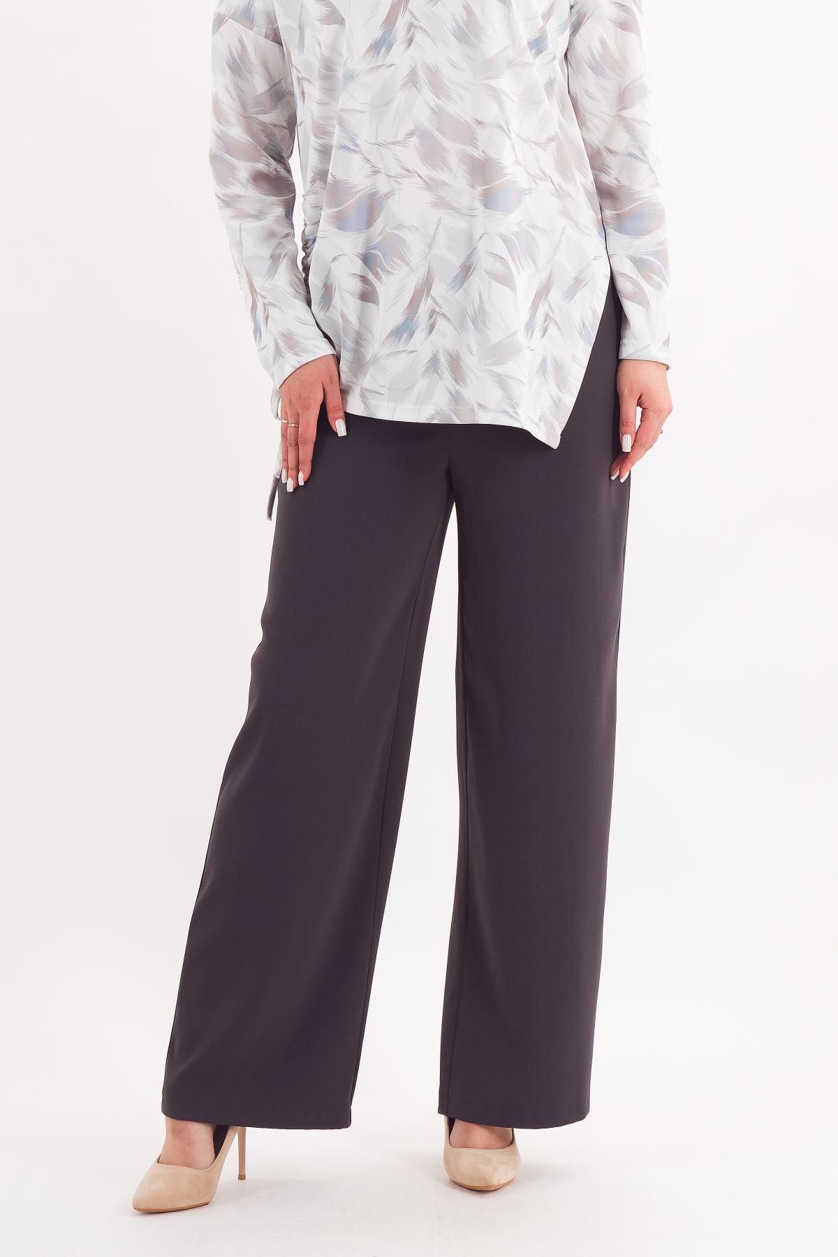 Брюки-палаццо тёмно-серые Braslava(фото2)